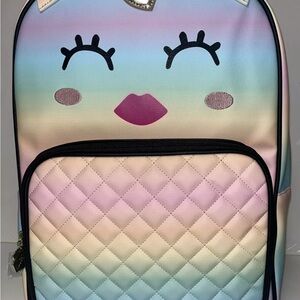 Betsey Johnson Large Unicorn Quilted Backpack
